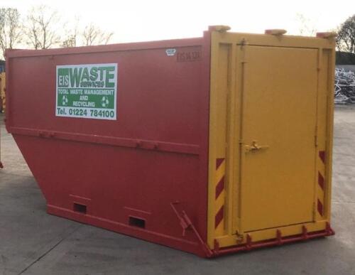 14yd Enclosed Easy Discharge Container